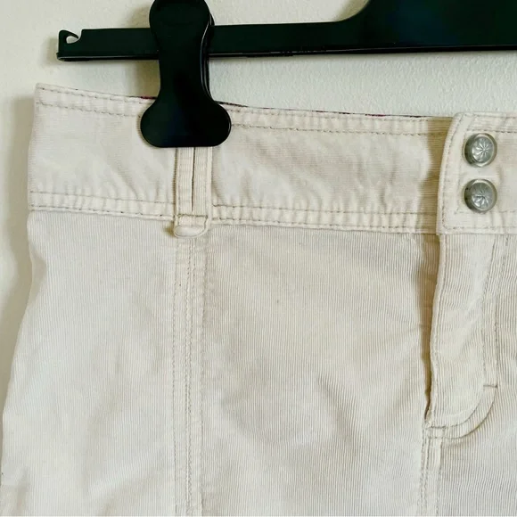 Athleta Corduroy Whenever Flare Mini Skirt in Cream Size 6 EUC - Picture 8 of 12